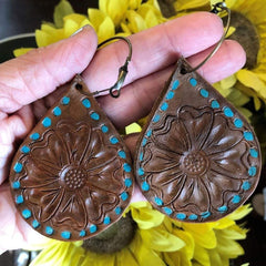 Boutique Artisan Isla Leather Earrings